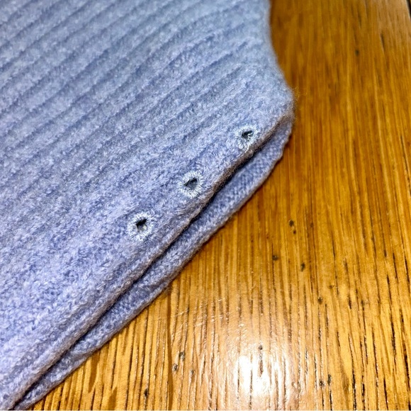 Victorinox Swiss Army Men’s 100% Wool Quarter Zip Sweater Size Large Gray Ribbed - Picture 7 of 8